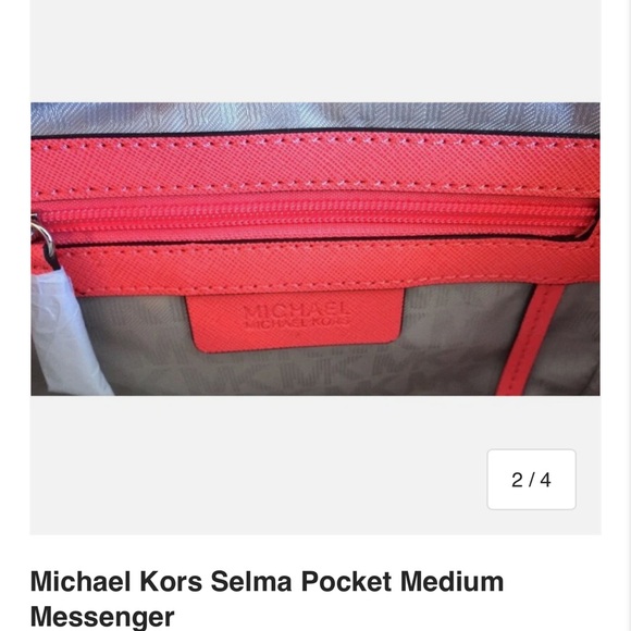 Michael Kors Selma Pocket Medium Messenger. Gently used - Picture 4 of 11